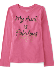 Girls Aunt Graphic Tee