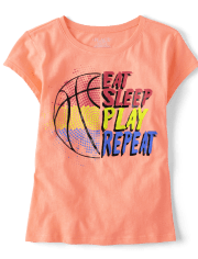 Girls Basketball Graphic Tee