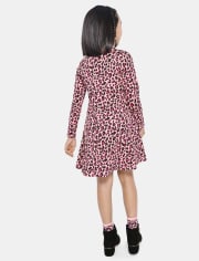 Girls Leopard Everyday Dress