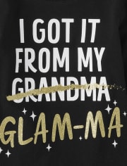 Camiseta con gráfico Glamma para bebés y niñas pequeñas