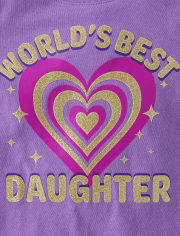 Baby And Toddler Girls Best Daughter Graphic Tee