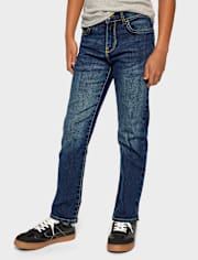 Boys Stretch Straight Jeans - Slim