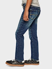 Boys Stretch Straight Jeans - Husky