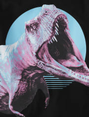 Camiseta con estampado de dinosaurio para niños