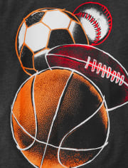 T-shirt graphique de sport pour garçons
