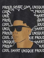 Camiseta con gráfico Cool Smart Proud para niños