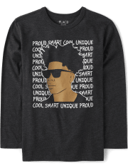 Camiseta con gráfico Cool Smart Proud para niños