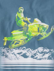 Boys Snowmobile Graphic Tee