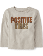 Baby And Toddler Boys Positive Vibes Graphic Tee