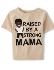 T-shirt graphique Raised Strong pour bébés et tout-petits garçons
