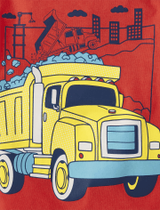 Baby And Toddler Boys Construction Truck Graphic Tee