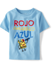 Baby And Toddler Boys Spanish Colors Graphic Tee