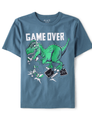 Camiseta con gráfico Game Over Dino para niños