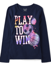 Girls Sports Graphic Tee