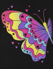 Girls Butterfly Graphic Tee