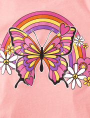 Girls Butterfly Graphic Tee