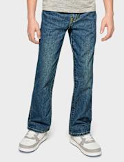 Boys Non-Stretch Bootcut Jeans