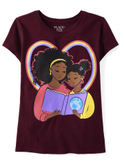 Girls Reading Time Graphic Tee