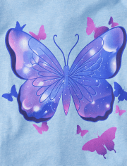 Girls Butterflies Graphic Tee