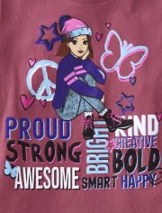 Girls Winter Girl Power Graphic Tee