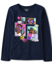 Girls Comic Book Besties Graphic Tee