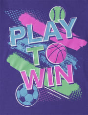Camiseta con gráfico de juego para niñas