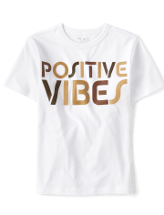 Boys Positive Vibes Graphic Tee