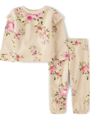 Toddler Girls Floral 2-Piece Outfit Set