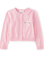 Toddler Girls Bunny Cardigan