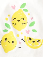 Toddler Girls Lemon Flutter Top 3-Pack