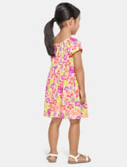 Baby And Toddler Girls Floral Flutter Dress