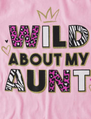Camiseta gráfica Girls Wild About My Aunt