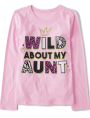 Camiseta gráfica Girls Wild About My Aunt
