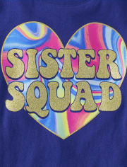 Girls Sister Squad Graphic Tee