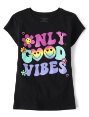 Girls Only Good Vibes Graphic Tee