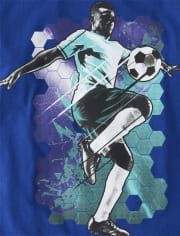 Boys Soccer Player Graphic Tee