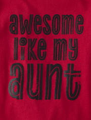 T-shirt graphique de tante génial pour bébés et tout-petits garçons