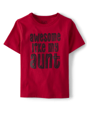 T-shirt graphique de tante génial pour bébés et tout-petits garçons