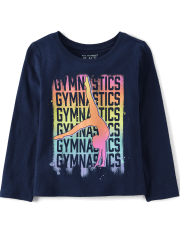 Baby And Toddler Girls Gymnastics Graphic Tee
