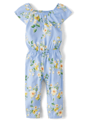 Baby And Toddler Girls Floral Jumpsuit