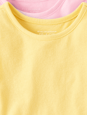 Lot de 6 t-shirts asymétriques pour petites filles