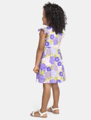 Baby And Toddler Girls Floral Flutter Dress