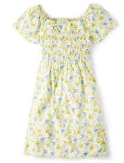 Womens Mommy And Me Floral Smocked Dress