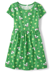 Vestido diario para niñas del día de San Patricio