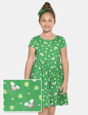 Vestido diario para niñas del día de San Patricio