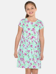 Vestido diario floral para niñas