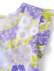 Girls Floral Flutter Dress