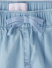 Shortssin cordones de cambray para niña