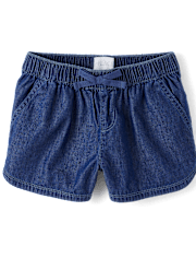 Shorts sin cierres de cambray para niñas grandes