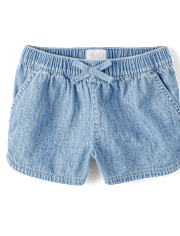 Shorts sin cierres de cambray para niñas grandes